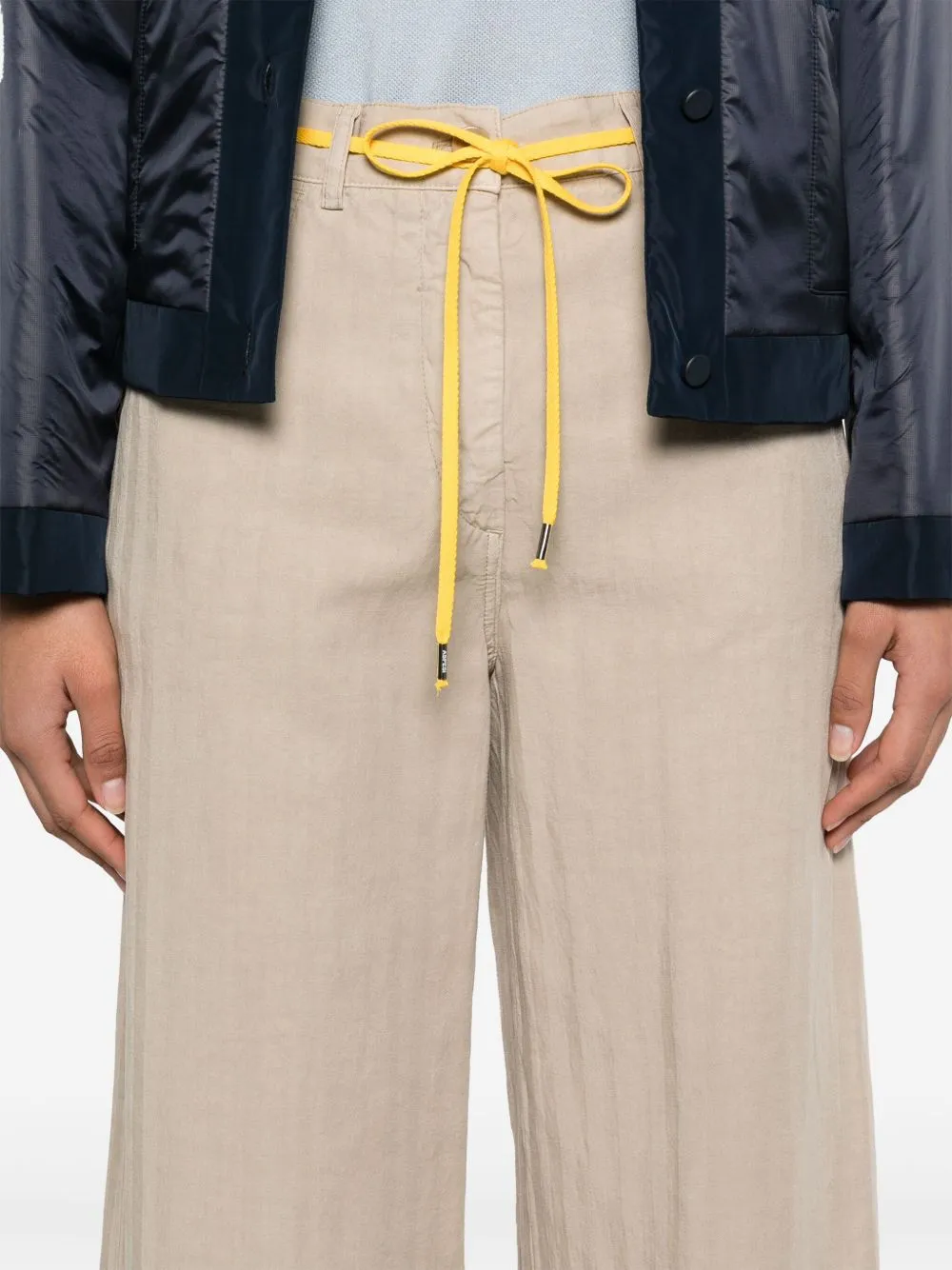 Striped Wide-Leg Trousers