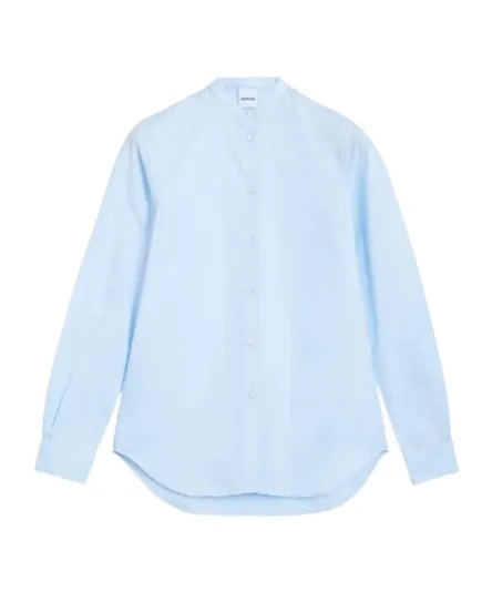 Mandarin-Collar Cotton Shirt