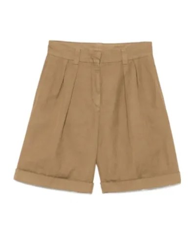 Pleat-Detailed Shorts