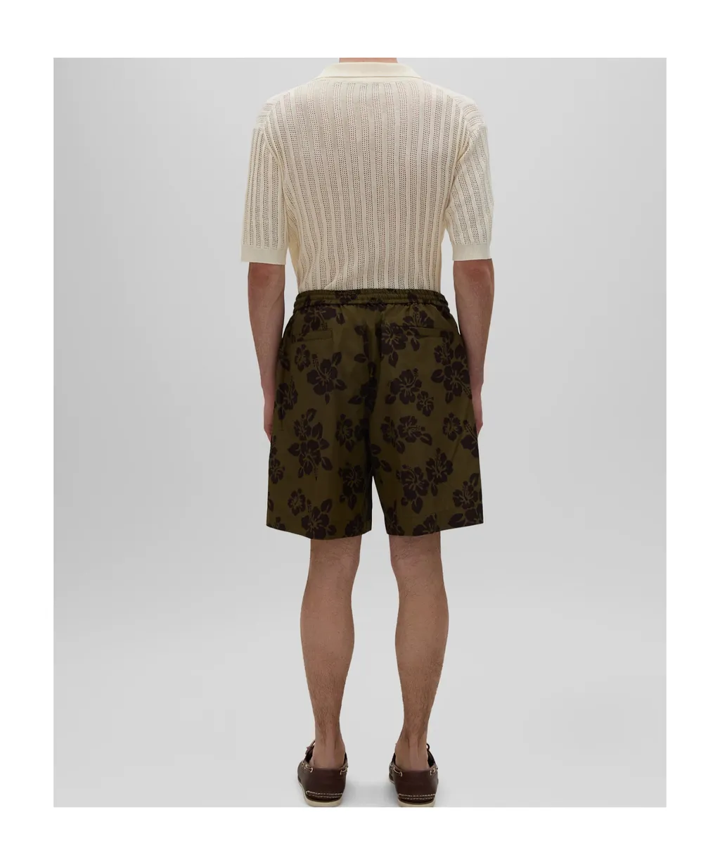 Hibiscus Print Shorts