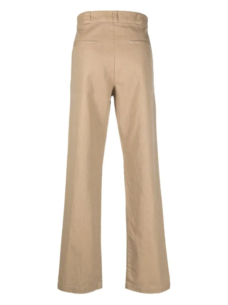 High-Waisted Straight-Leg Trousers