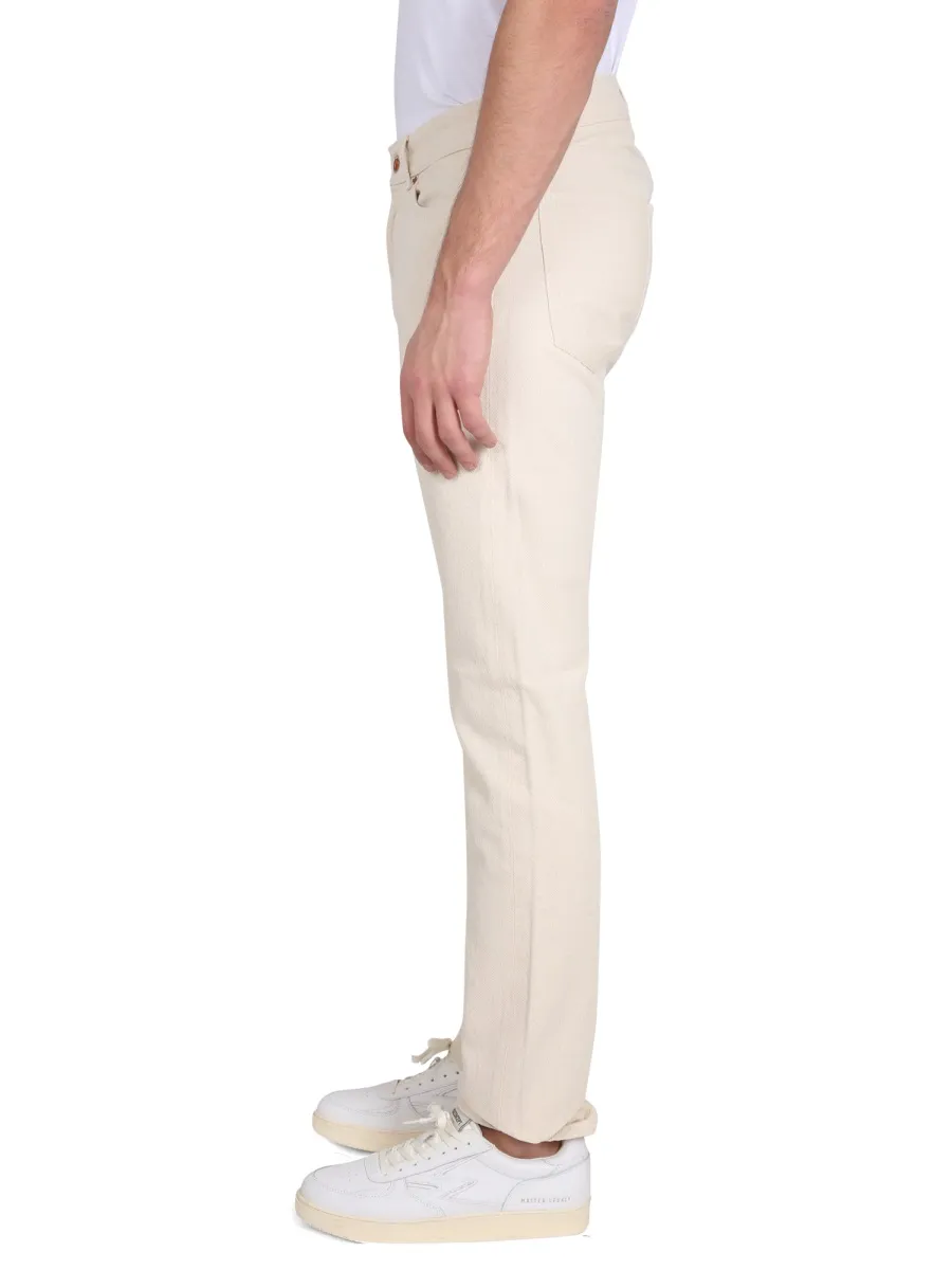 Belt-Looped Mid-Rise Jeans