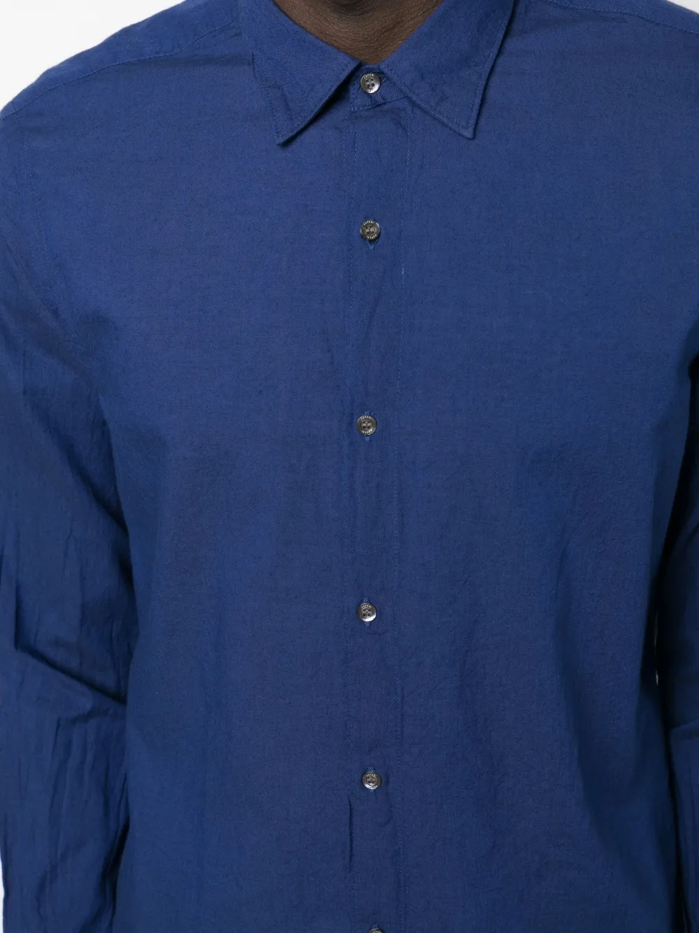 Buttoned Long-Sleeved Shirt