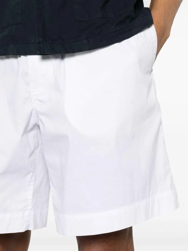 Elasticated-Waist Poplin Shorts