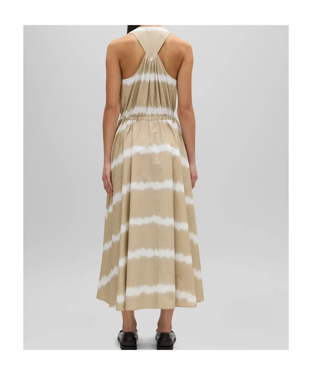 Tie-Dye Printed Poplin Dress