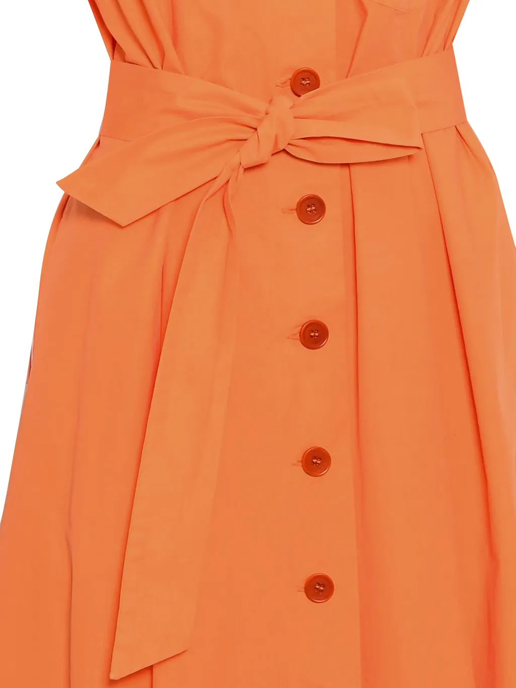 V-Neck Belted Dress