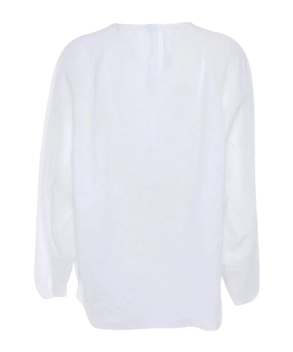 Bow Tied Rounded Hem Top