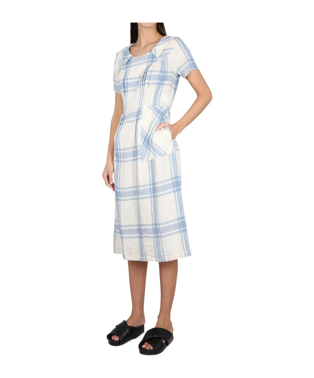 Checked Midi Dress