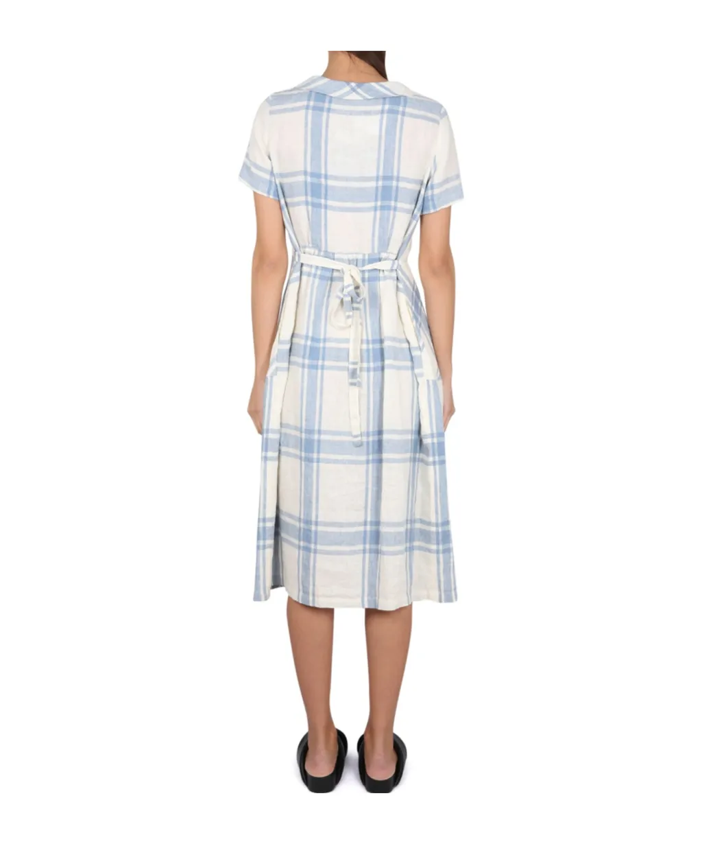 Checked Midi Dress