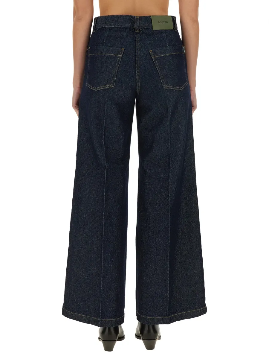 Wide Leg Denim Jeans