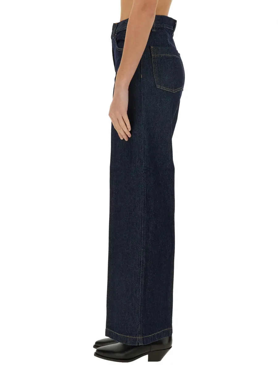 Wide Leg Denim Jeans