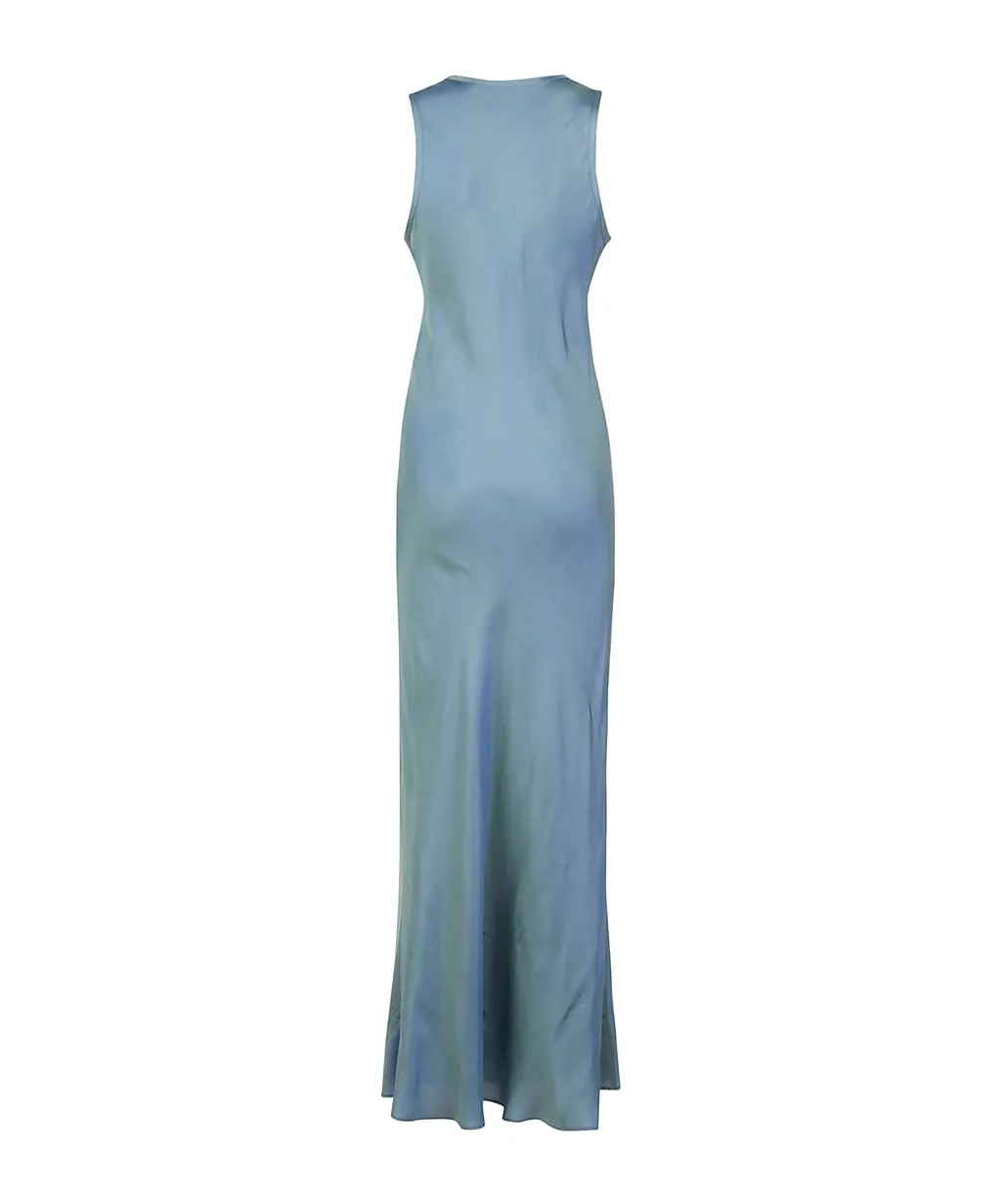 Sleeveless Crewneck Maxi Dress