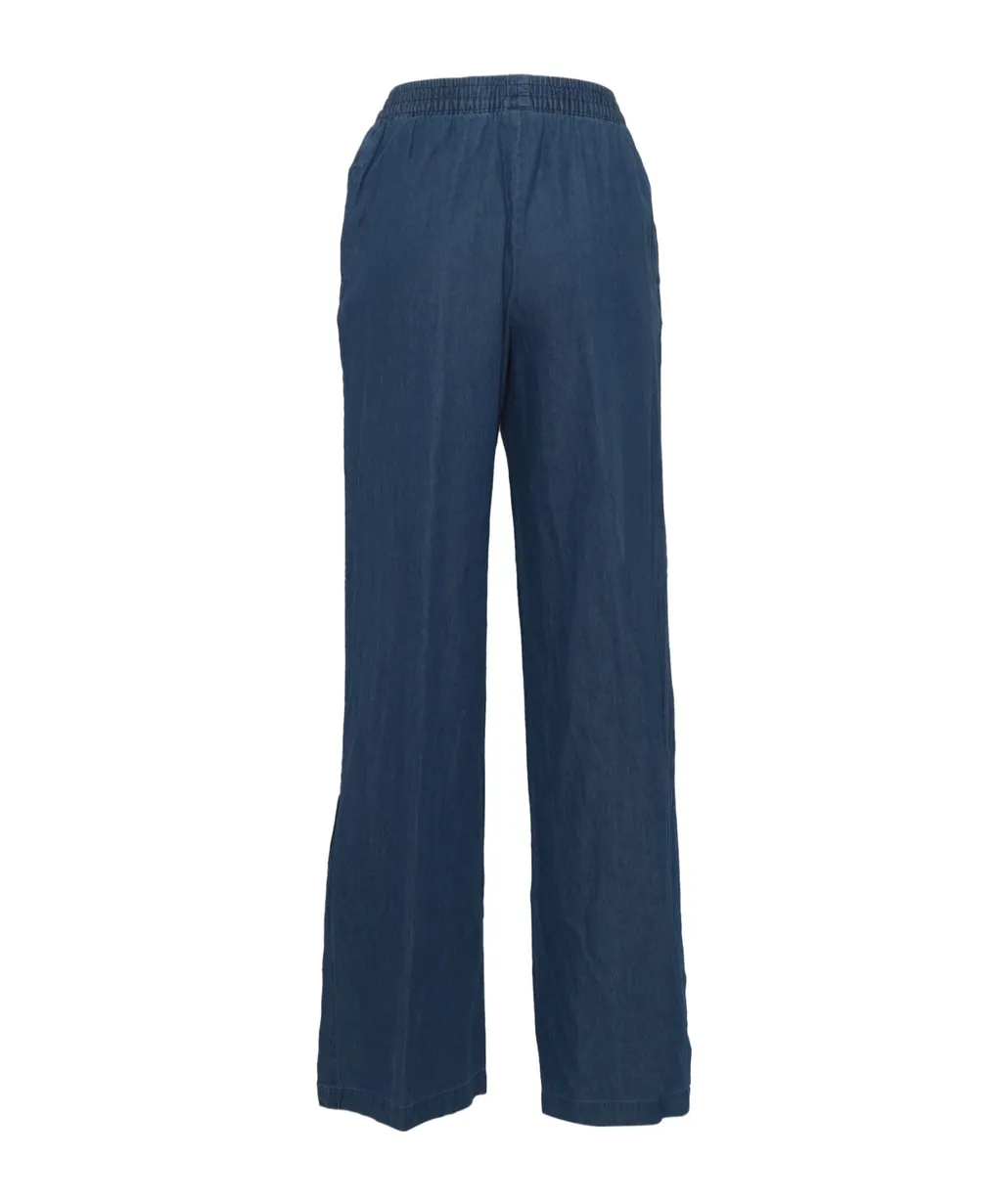 Straight-Leg Denim Trousers