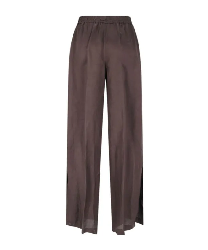 Elasticated Waistband Straight Trousers