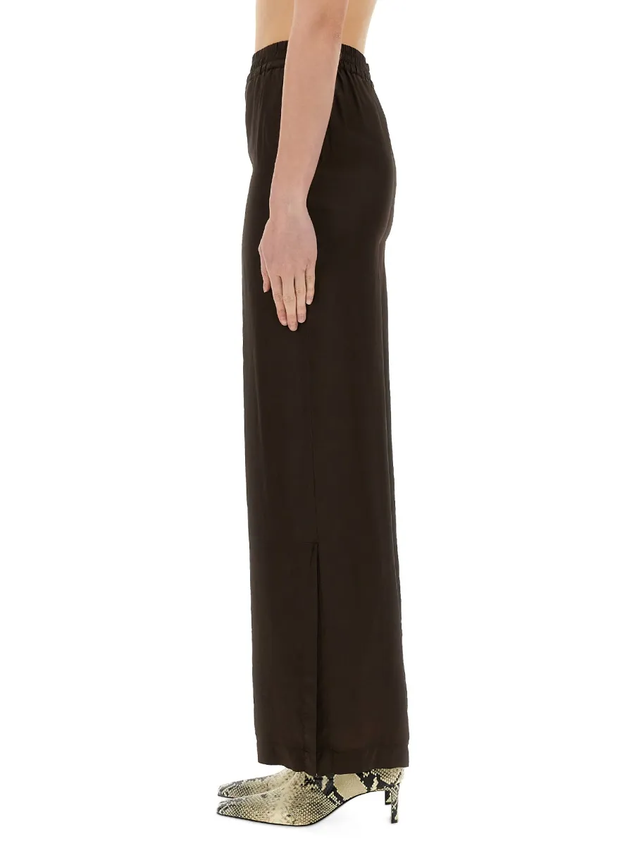 Elasticated Waistband Straight Trousers