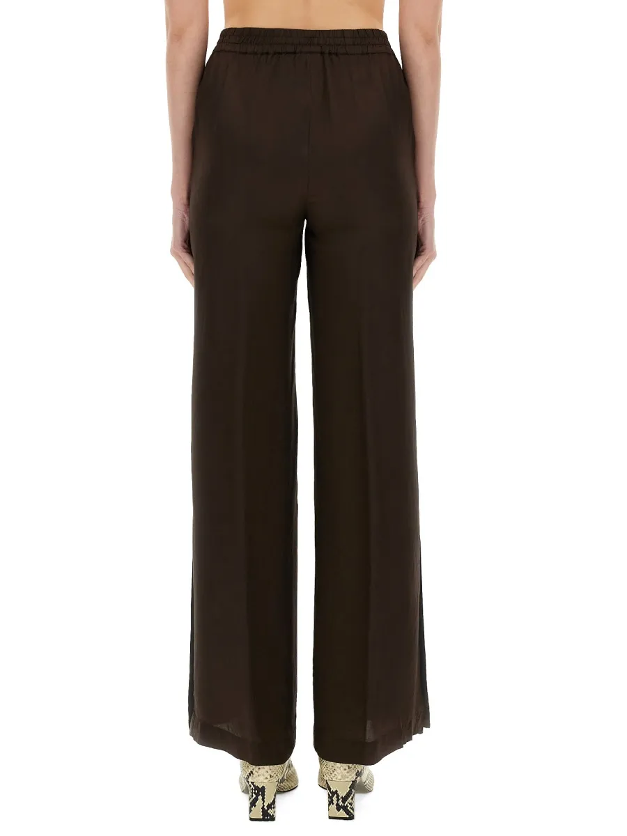 Elasticated Waistband Straight Trousers
