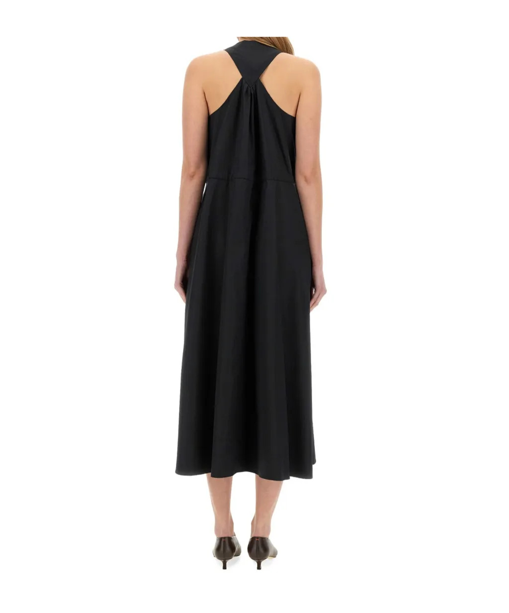 Poplin Midi Dress
