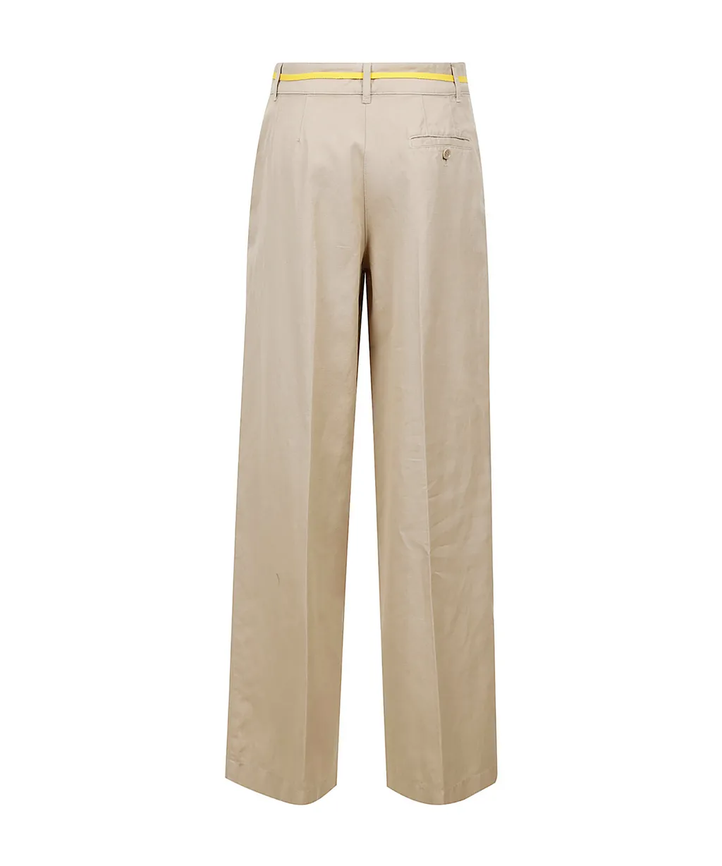 High-Waisted Wide-Leg Trousers