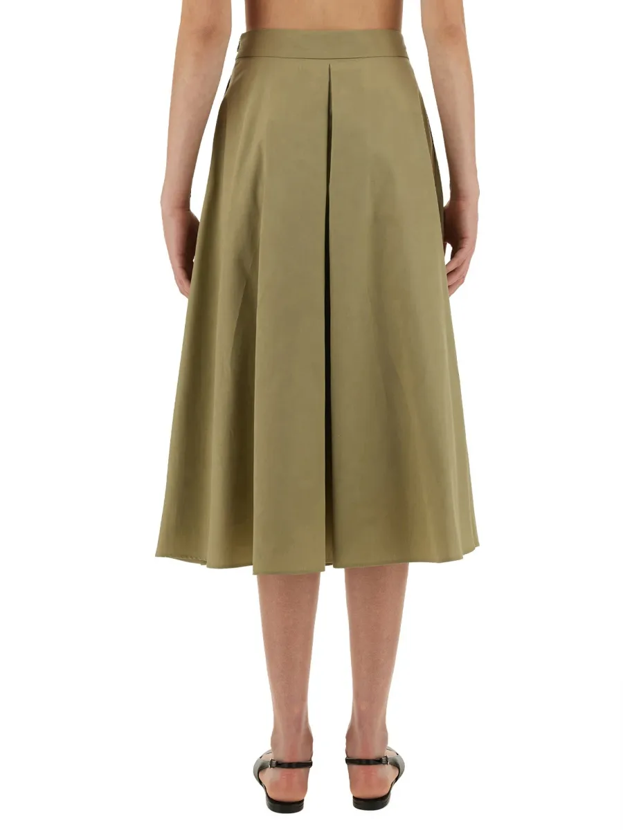 Flared Midi Skirt