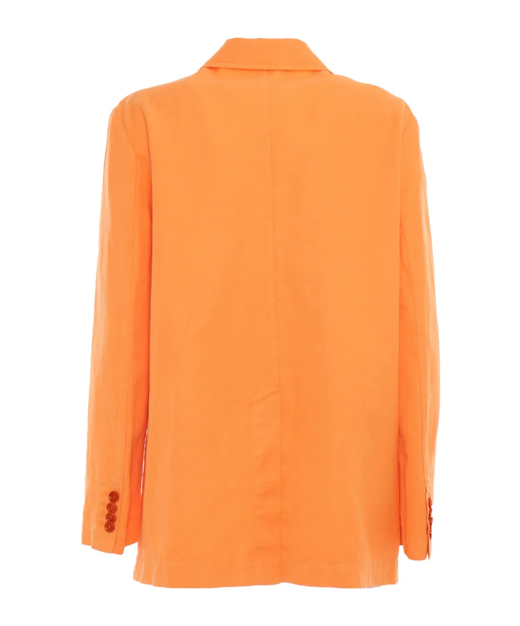 Garment-Dyed Gabardine Blazer