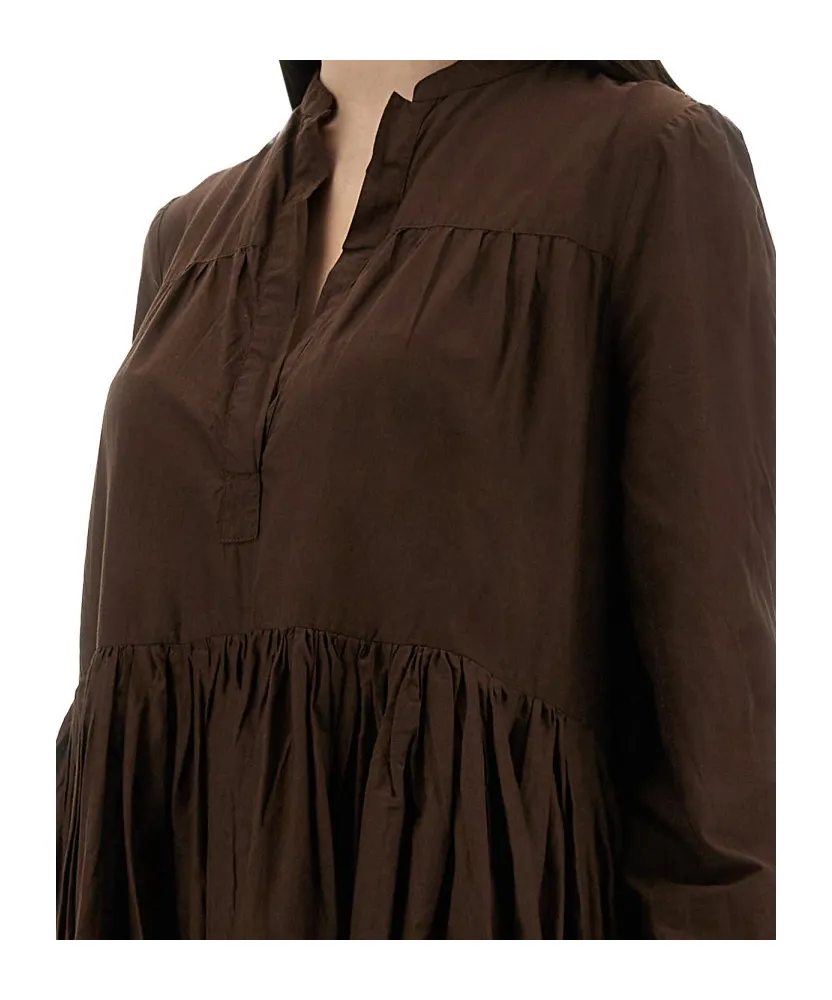 Gathered Midi Dress