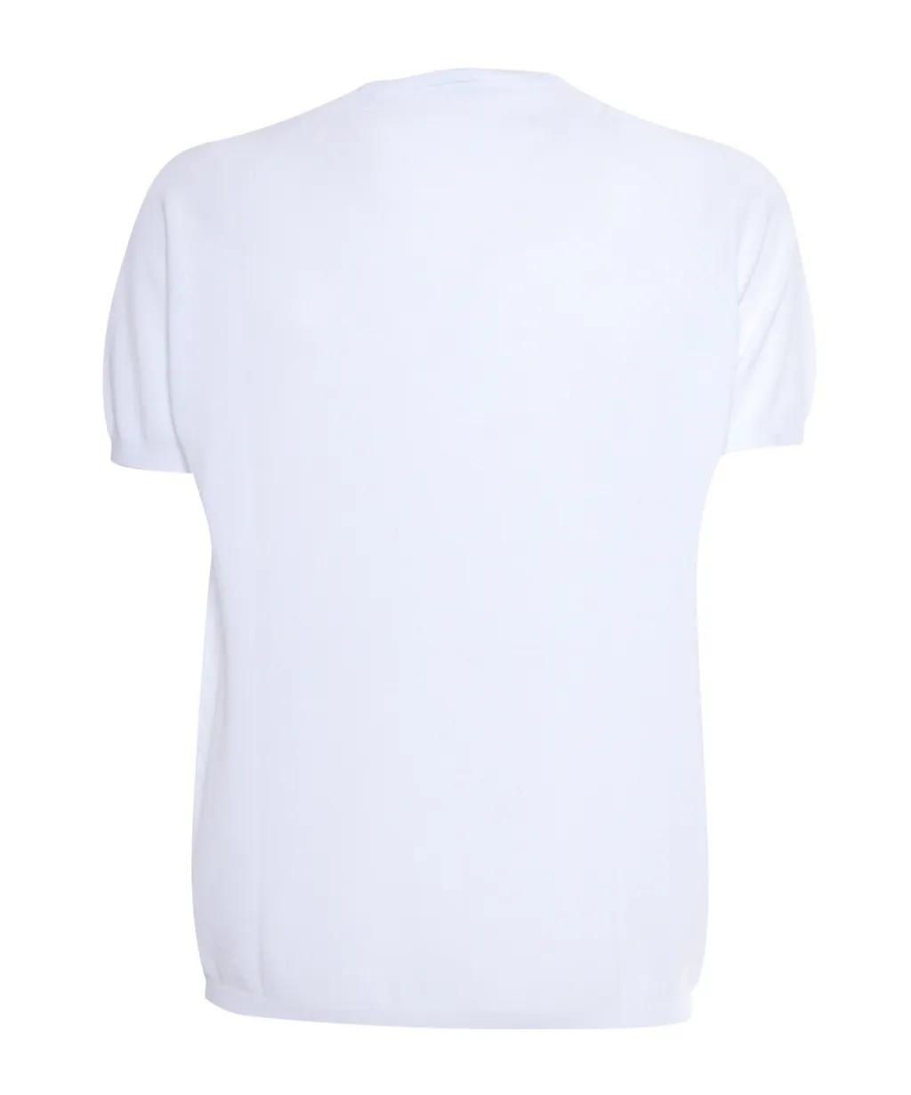 Piqué-Knit Crewneck T-Shirt