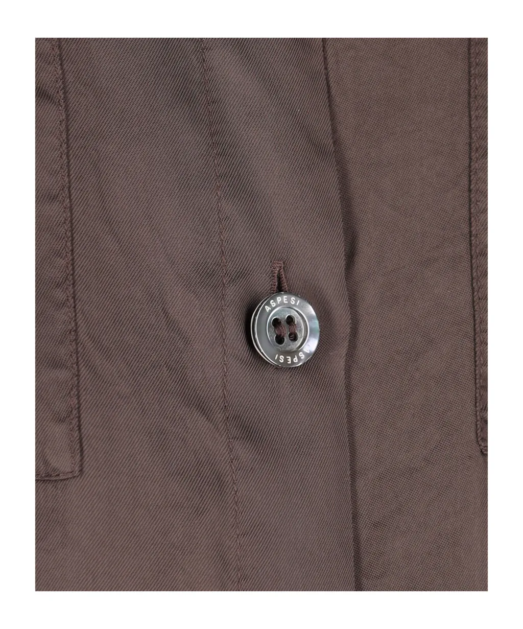 Long-Sleeved Curved Hem Shirt