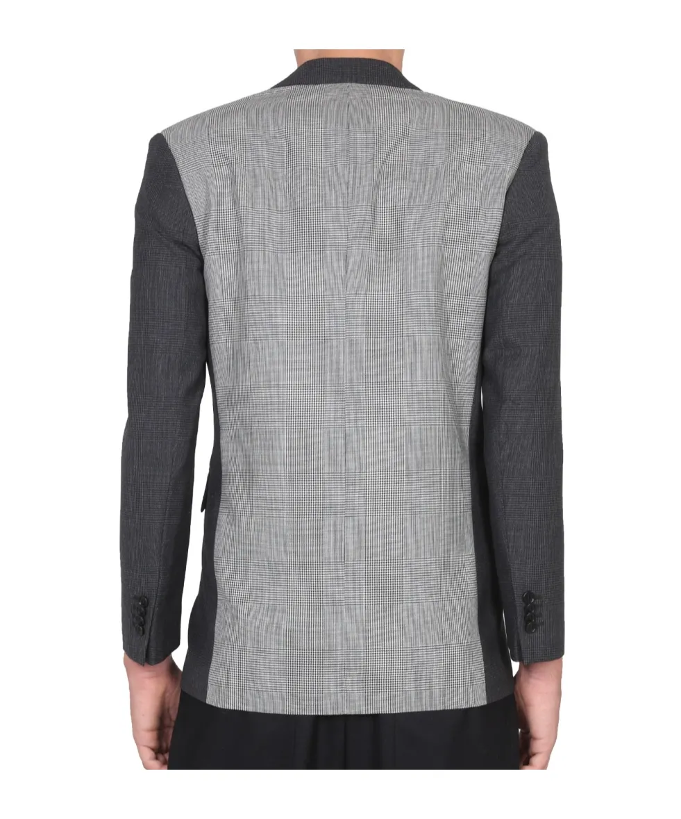 Flap-Pocketed Single-Breasted Blazer