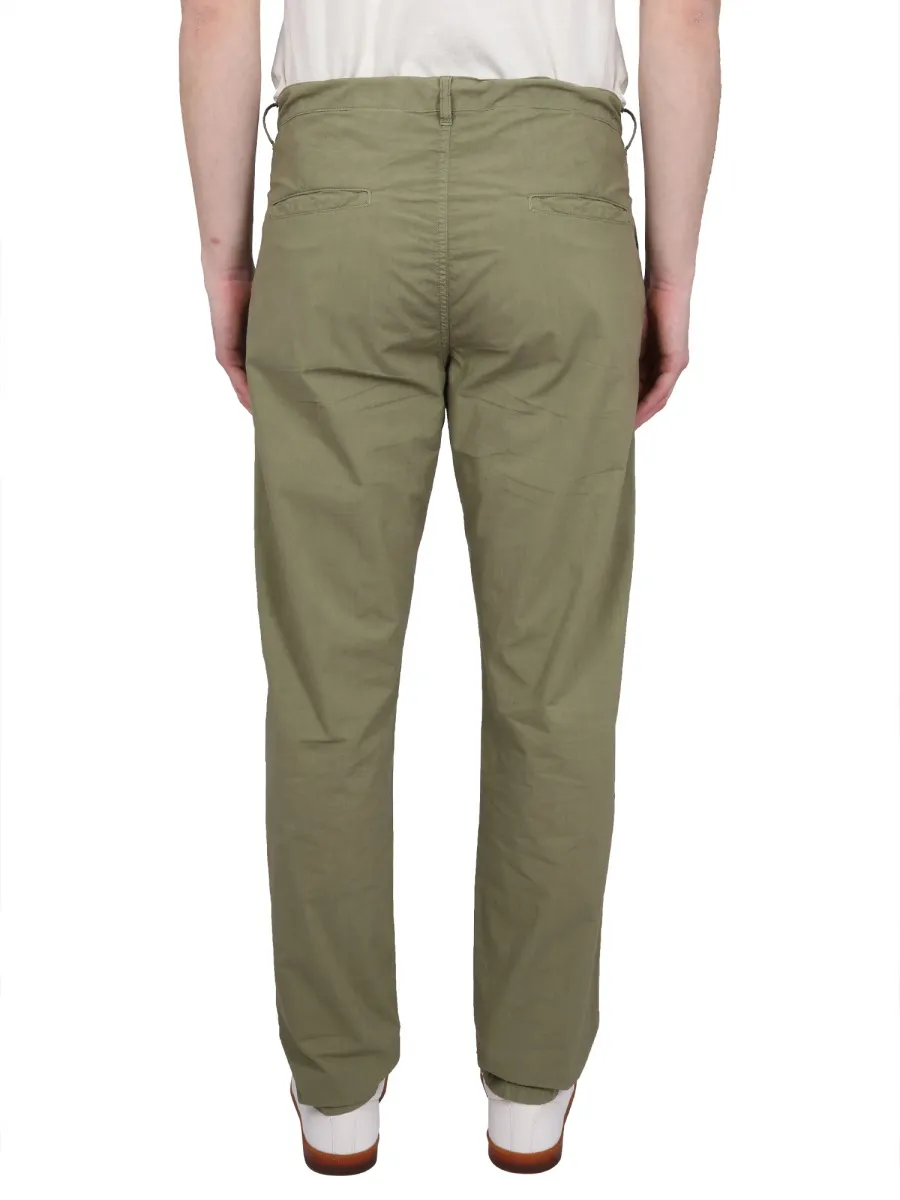 Straight-Leg Drawstring Chino Trousers