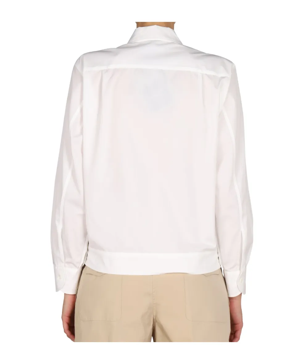 Pointed-Collar Buttoned Shirt