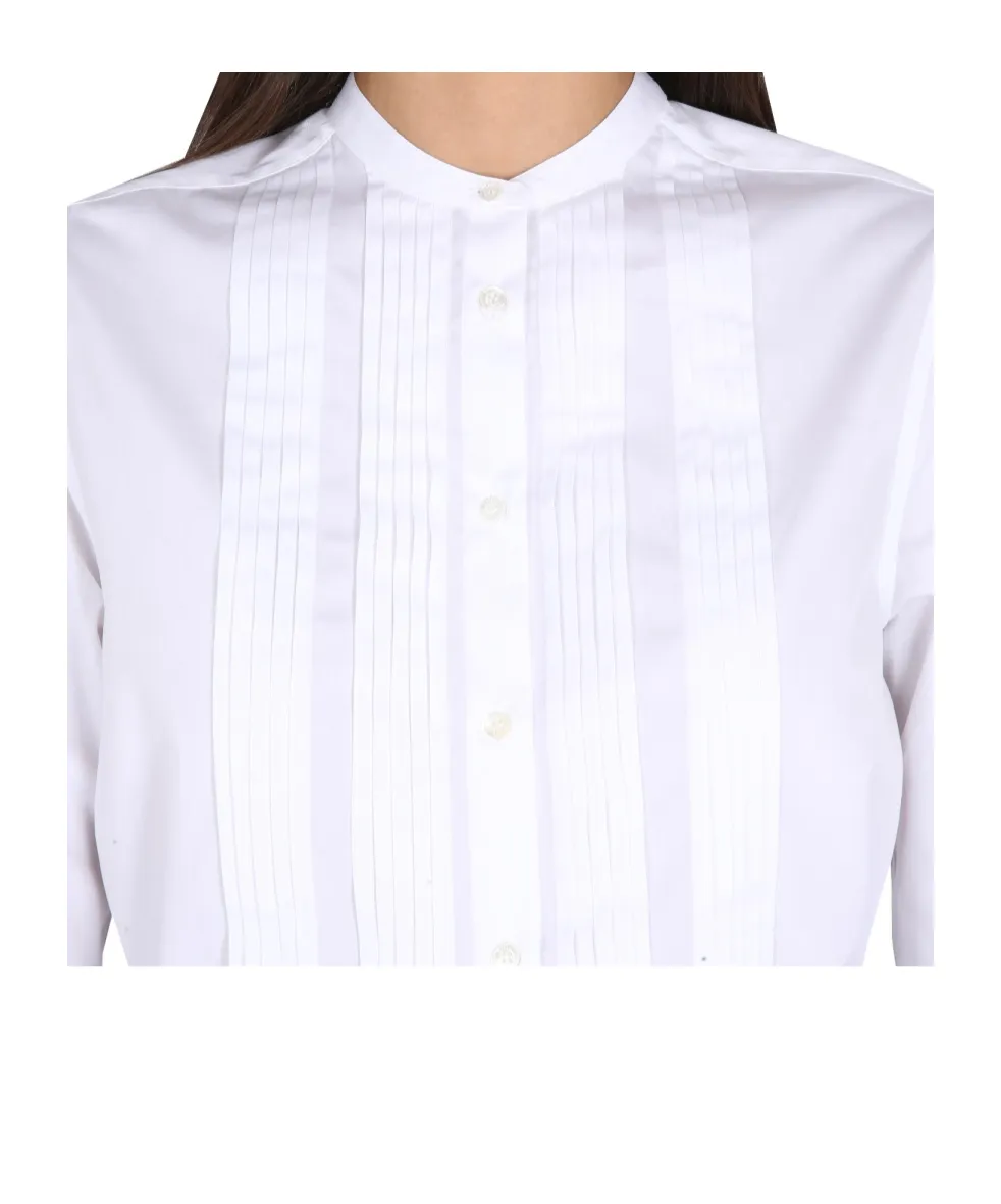 Peplum Buttoned Long-Sleeved Shirt