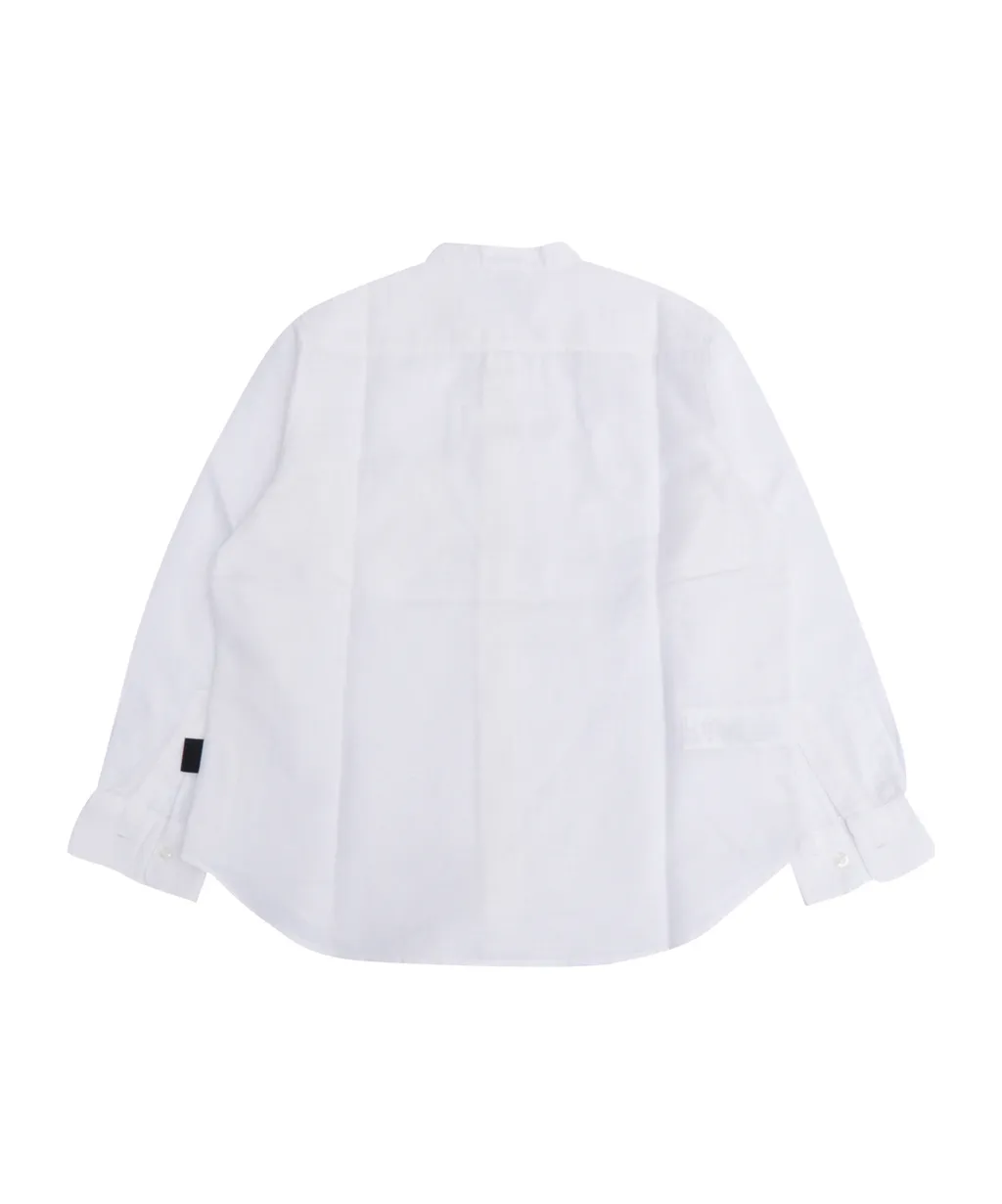 Mandarin-Collar Long-Sleeves Shirt