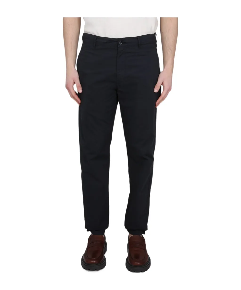 Straight-Leg Drawstring Chino Trousers