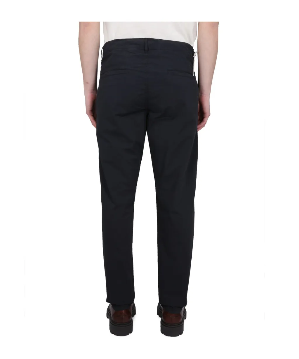 Straight-Leg Drawstring Chino Trousers