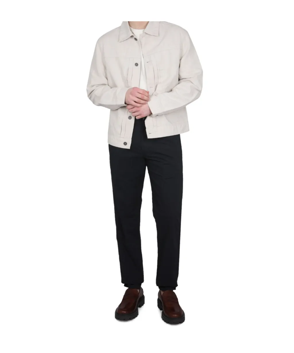 Straight-Leg Drawstring Chino Trousers