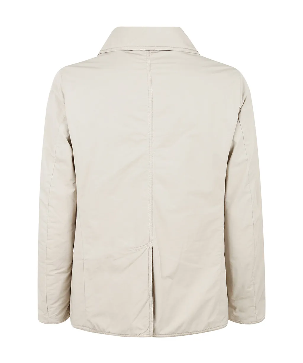 Double-Breasted Straight-Hem Jacket
