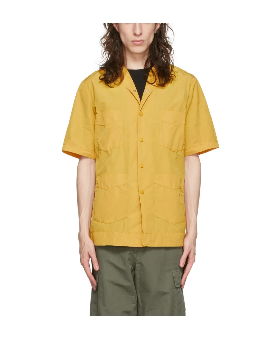 Logo Lapel Short-Sleeved Casual Jacket