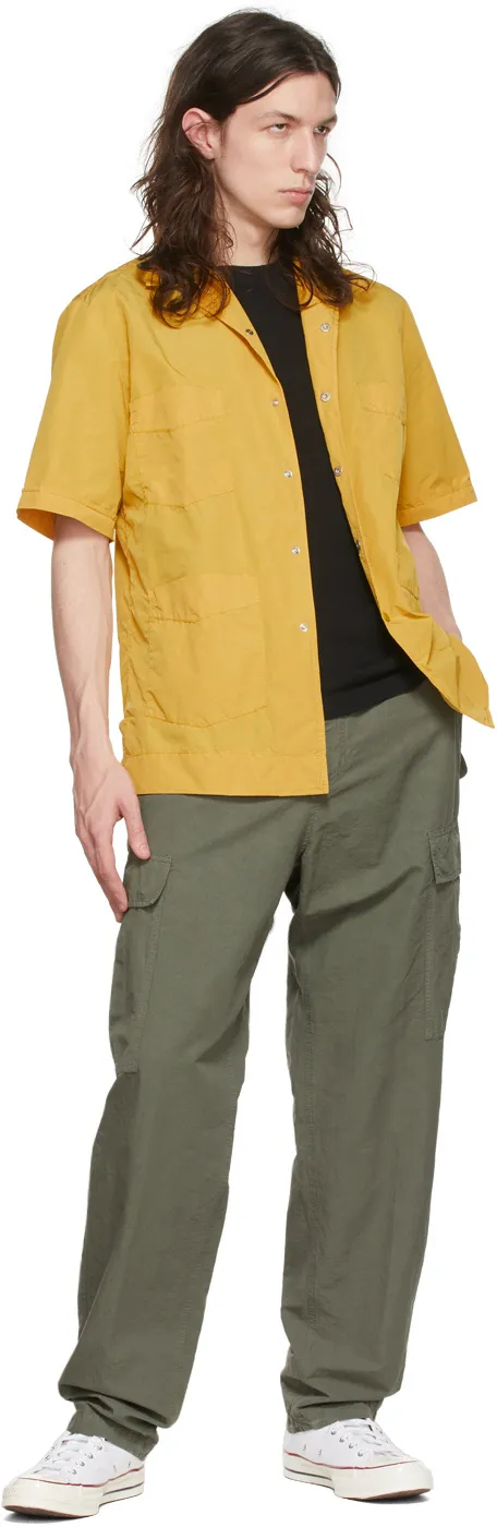 Logo Lapel Short-Sleeved Casual Jacket