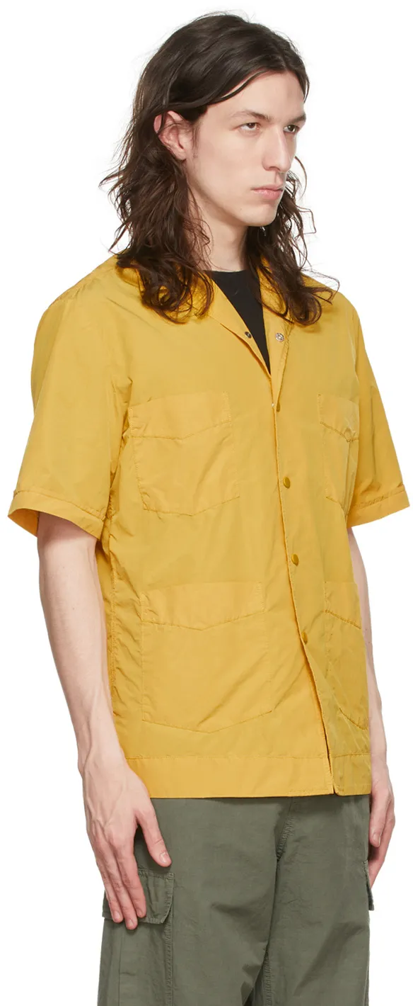 Logo Lapel Short-Sleeved Casual Jacket