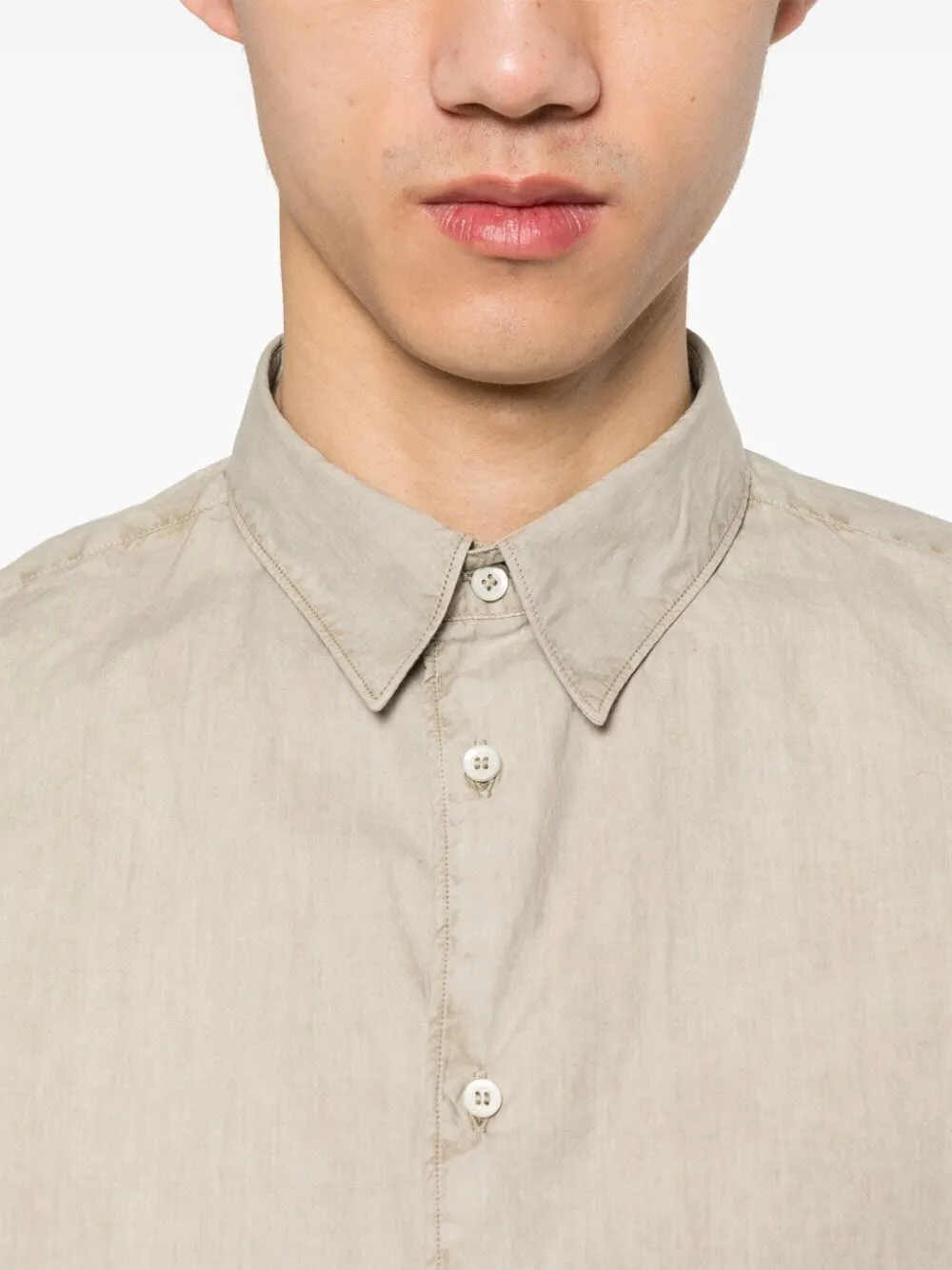 Long-Sleeve Cotton Shirt