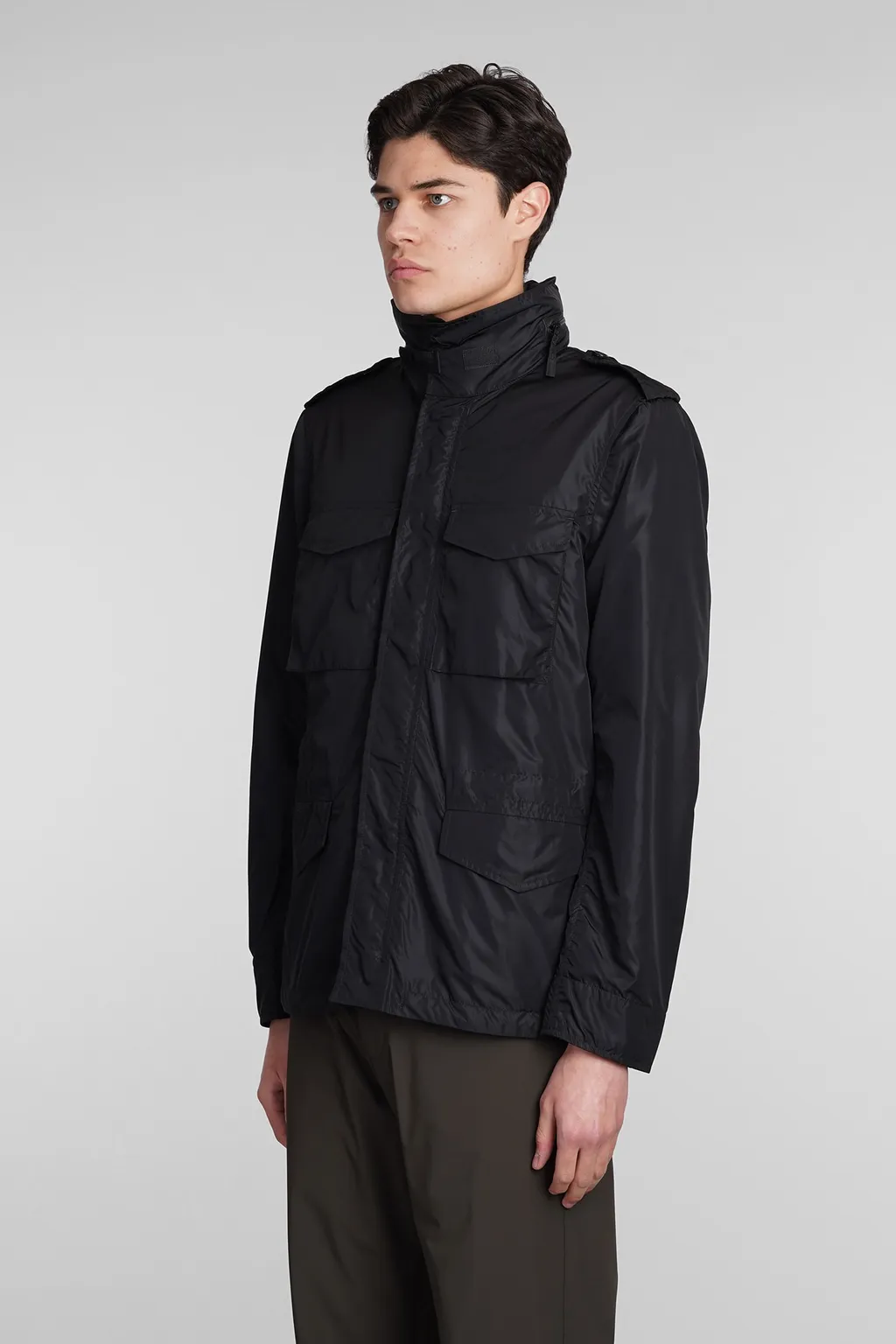 Minifield Logo Patch Hooded Jacket