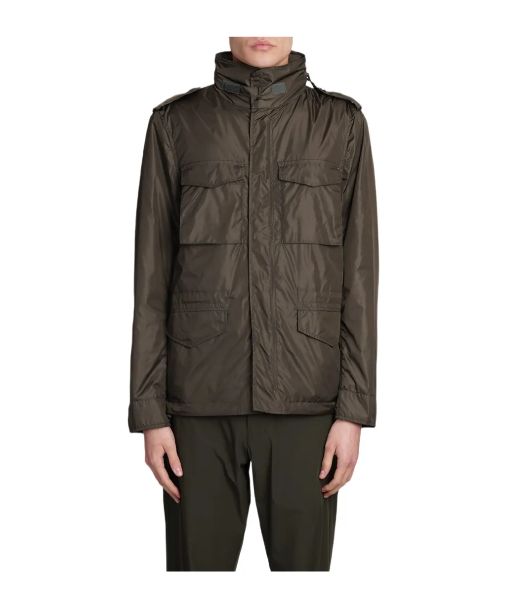 Minifield Logo Patch Hooded Jacket
