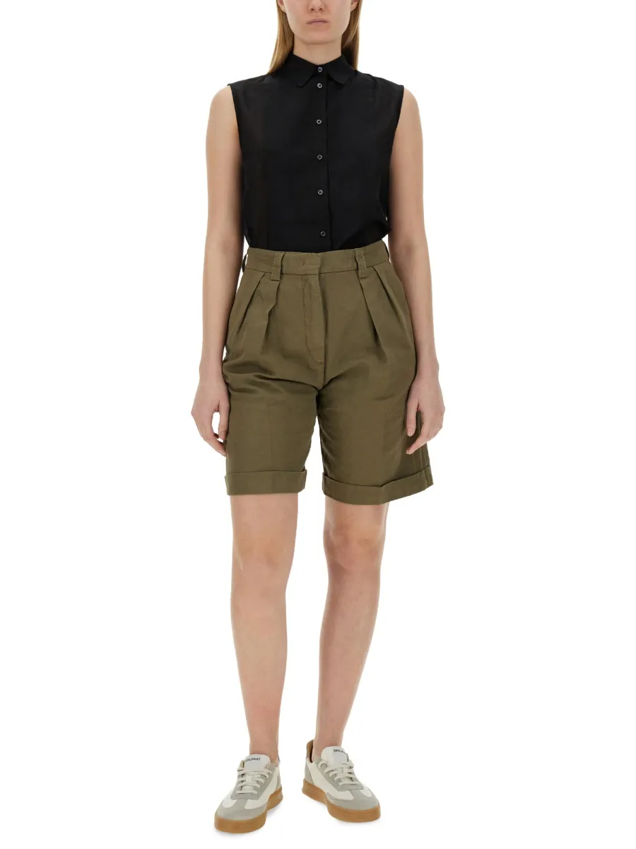 Sleeveless Blend Shirt