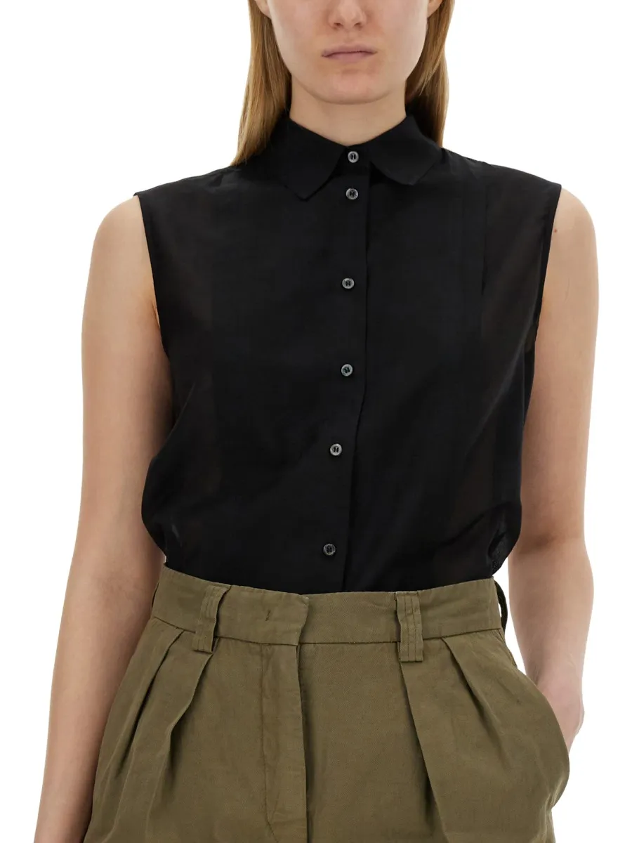 Sleeveless Blend Shirt