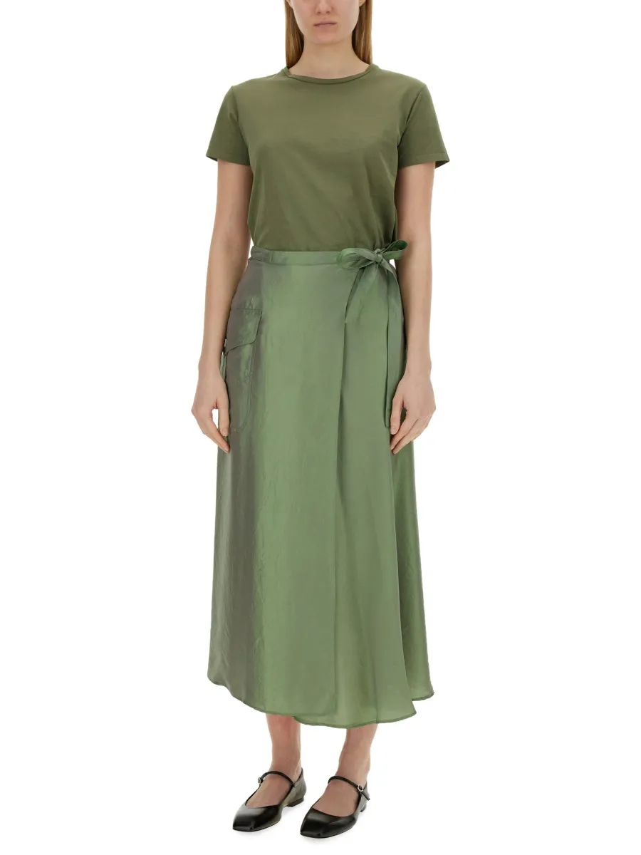 Wrap Midi Skirt