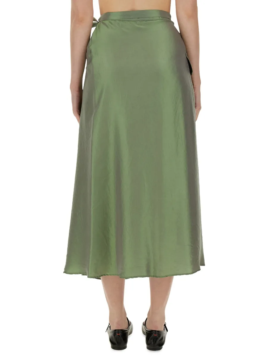 Wrap Midi Skirt