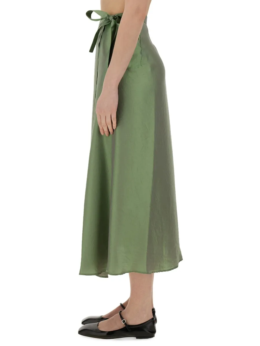 Wrap Midi Skirt