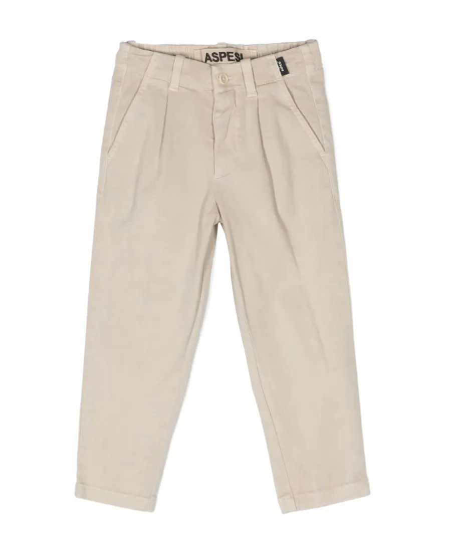Gabardine Straight Leg Stretched Trousers