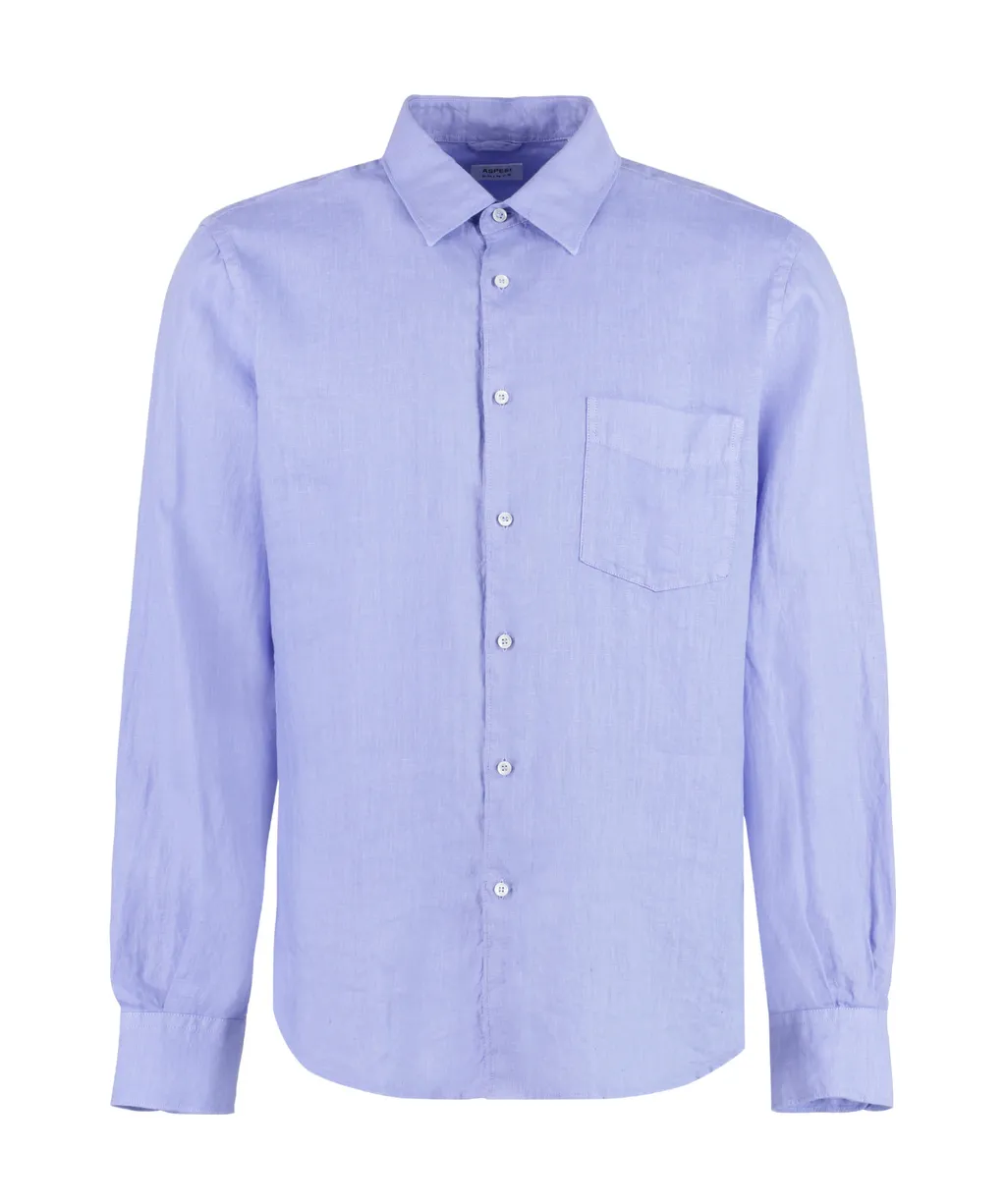 Button-Up Long-Sleeved Shirt