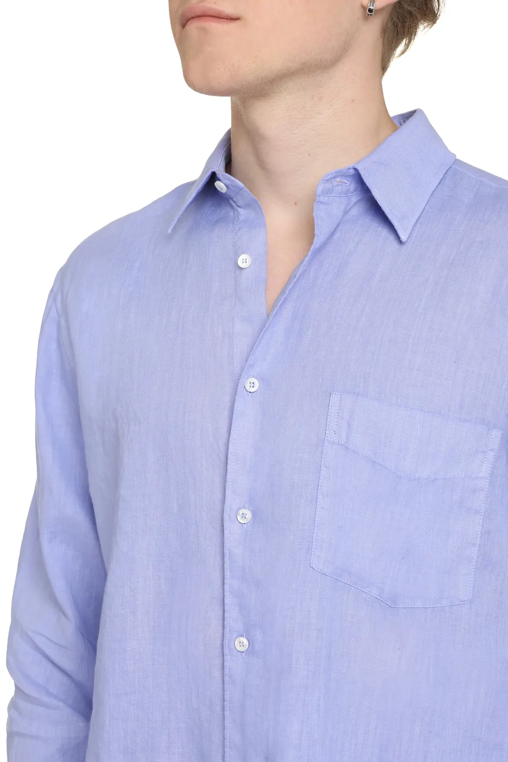 Button-Up Long-Sleeved Shirt